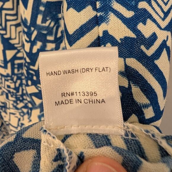 AKIRA Chicago Jumpsuit Coverup Beach Pool Lounge Travel Bold Print - Size S - Picture 5 of 6